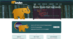 Desktop Screenshot of ceylon-lang.org